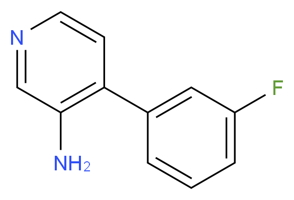 4-(3-fluorophenyl)pyridin-3-amine_Molecular_structure_CAS_)