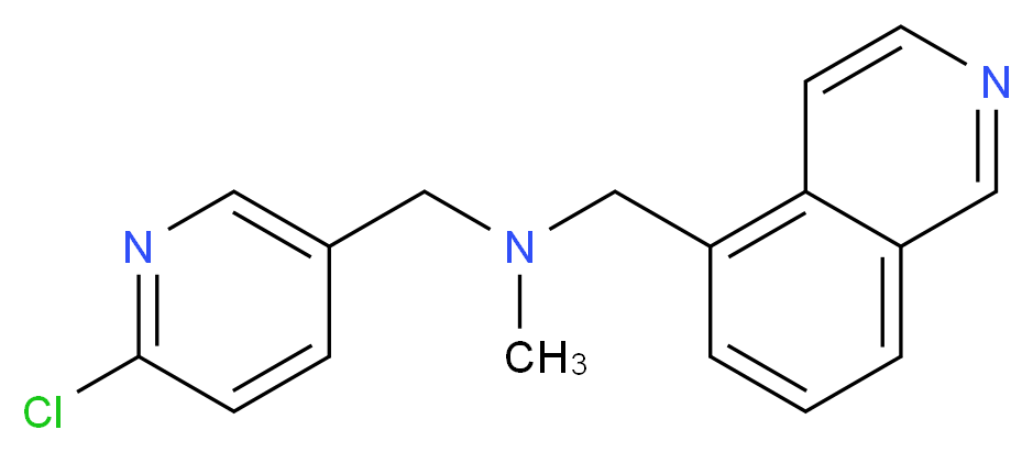 1-(6-chloropyridin-3-yl)-N-(isoquinolin-5-ylmethyl)-N-methylmethanamine_Molecular_structure_CAS_)