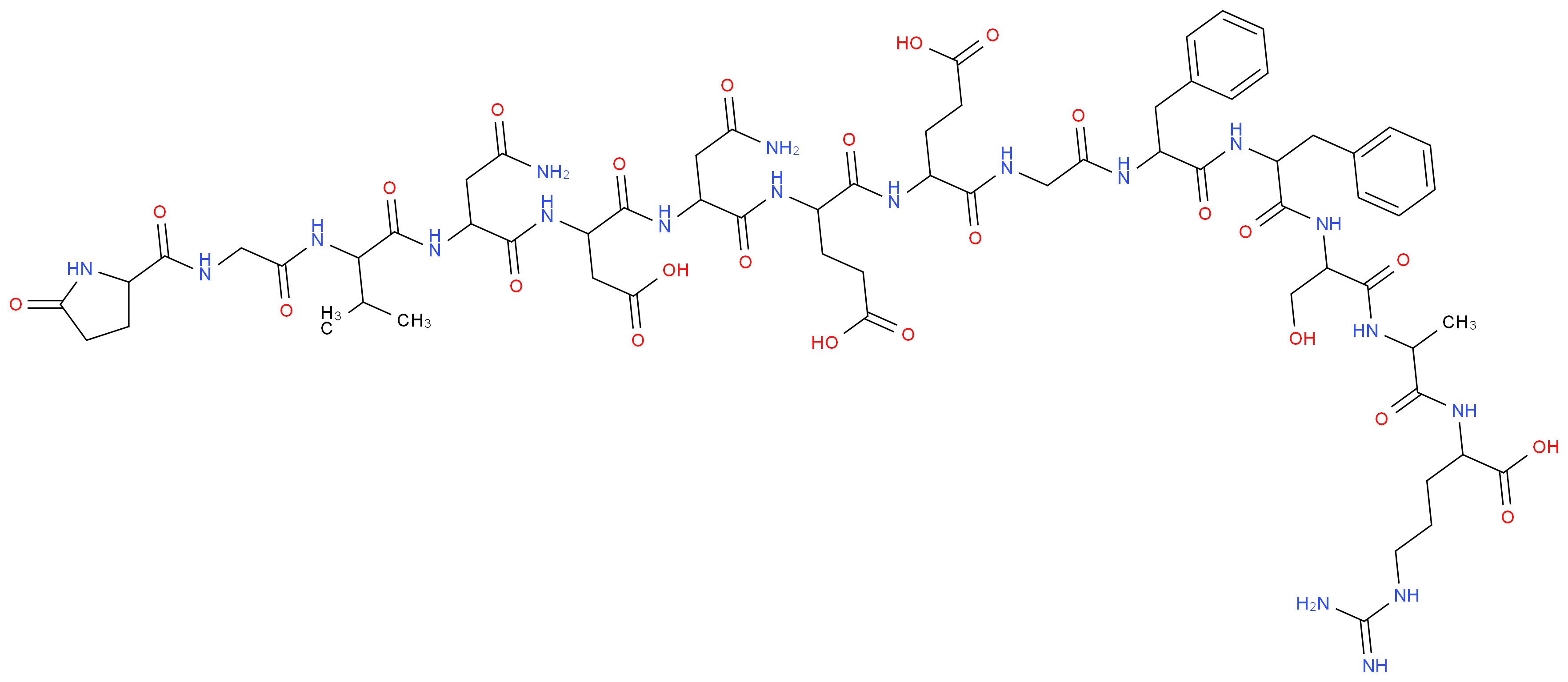 Fibrinopeptide B human_Molecular_structure_CAS_36204-23-6)