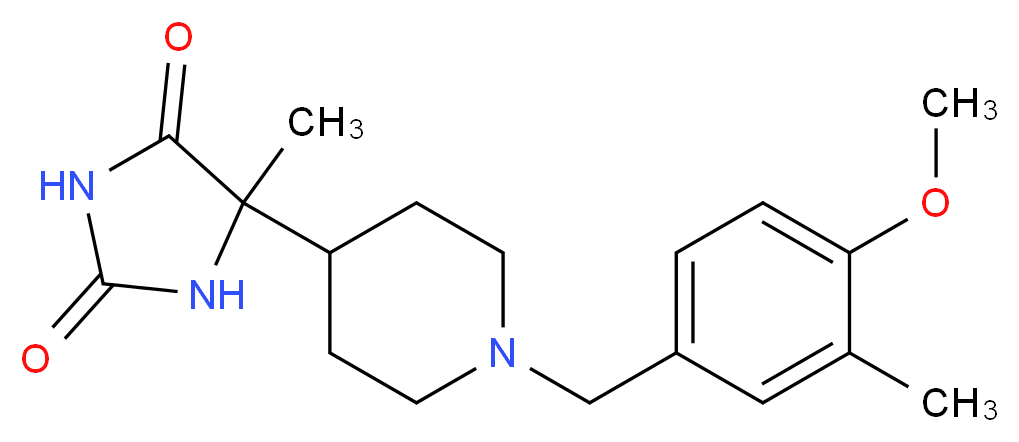 5-[1-(4-methoxy-3-methylbenzyl)-4-piperidinyl]-5-methyl-2,4-imidazolidinedione_Molecular_structure_CAS_)