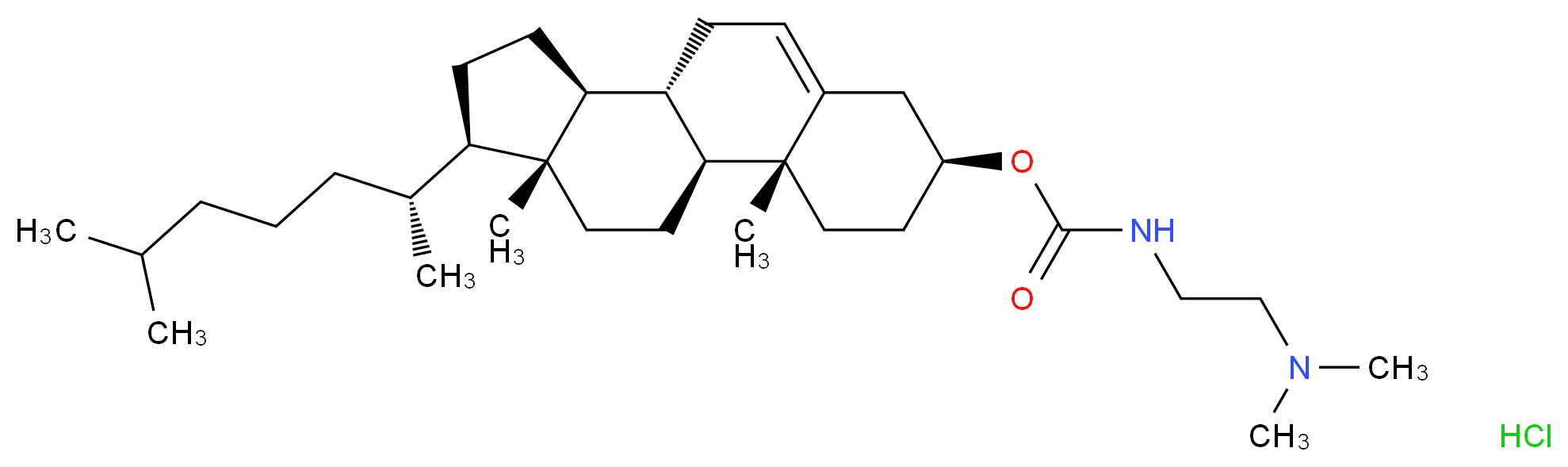 Cholesteryl 3β-N-(di-methyl-amino-ethyl)-carbamate hydrochloride_Molecular_structure_CAS_166023-21-8)