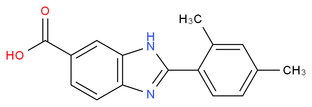 2-(2,4-dimethylphenyl)-1H-benzimidazole-6-carboxylic acid_Molecular_structure_CAS_)