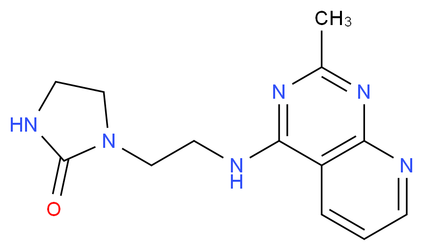 1-{2-[(2-methylpyrido[2,3-d]pyrimidin-4-yl)amino]ethyl}imidazolidin-2-one_Molecular_structure_CAS_)