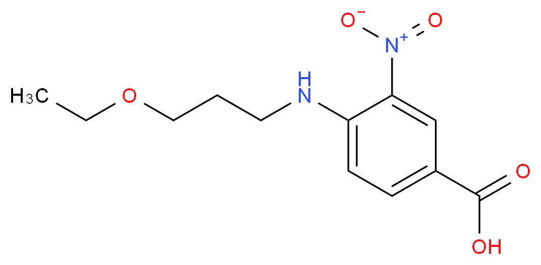 4-[(3-Ethoxypropyl)amino]-3-nitrobenzoic acid_Molecular_structure_CAS_)