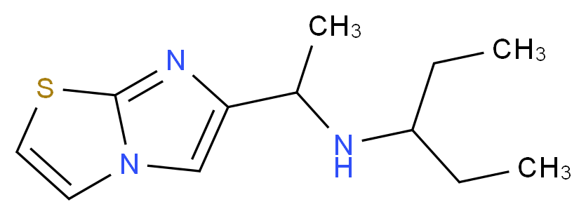 (1-ethylpropyl)(1-imidazo[2,1-b][1,3]thiazol-6-ylethyl)amine_Molecular_structure_CAS_)