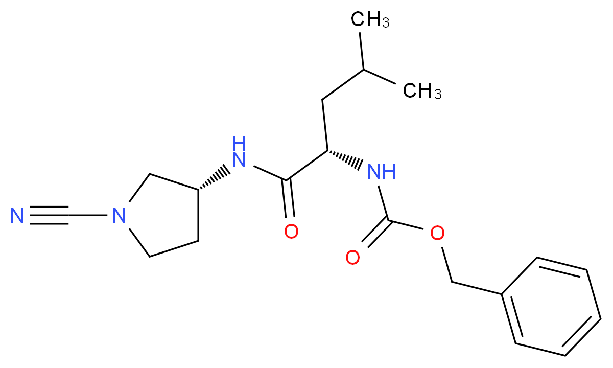 N2-[(Benzyloxy)Carbonyl]-N1-[(3s)-1-Cyanopyrrolidin-3-Yl]-L-Leucinamide_Molecular_structure_CAS_)