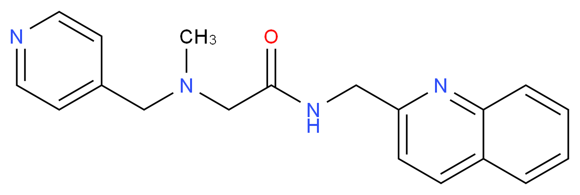 N~2~-methyl-N~2~-(pyridin-4-ylmethyl)-N~1~-(quinolin-2-ylmethyl)glycinamide_Molecular_structure_CAS_)