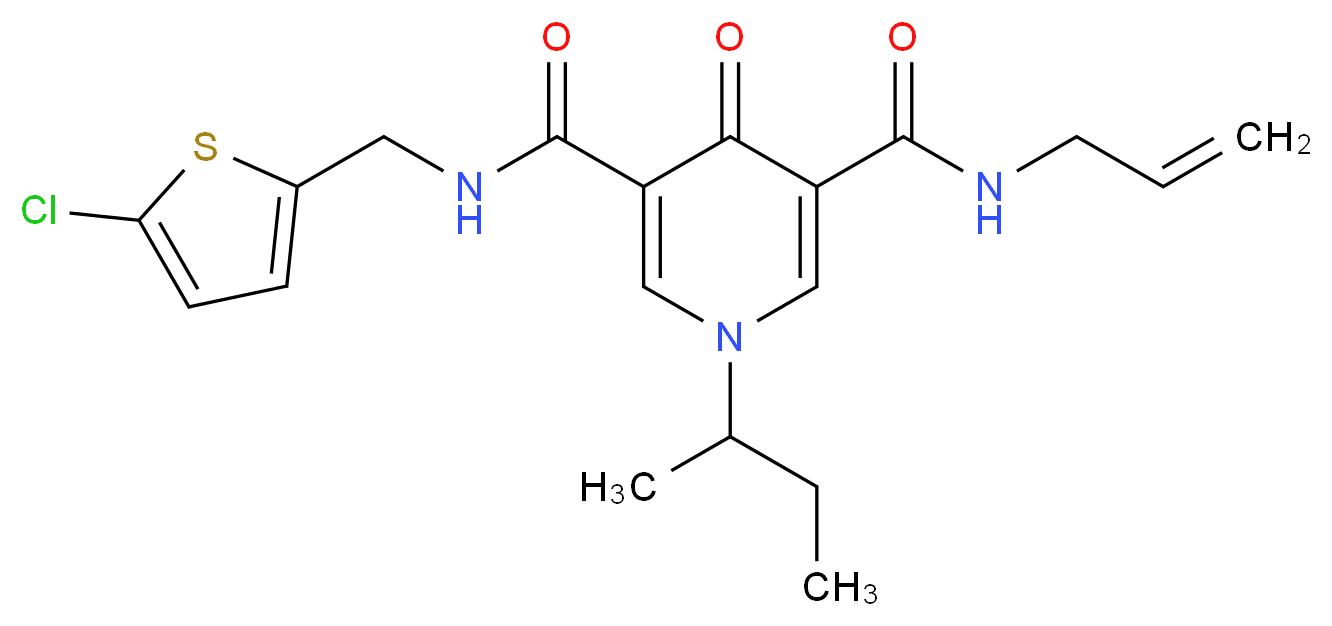 N-allyl-1-sec-butyl-N'-[(5-chloro-2-thienyl)methyl]-4-oxo-1,4-dihydro-3,5-pyridinedicarboxamide_Molecular_structure_CAS_)