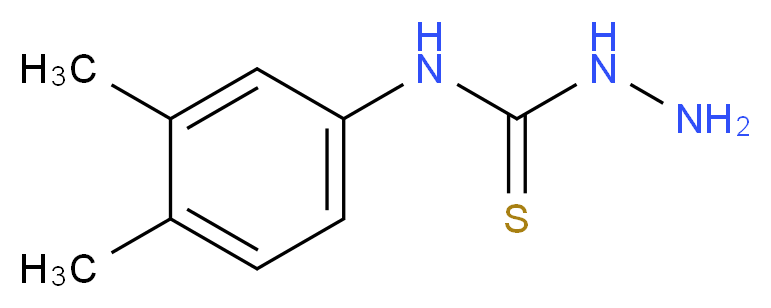 N-(3,4-dimethylphenyl)hydrazinecarbothioamide_Molecular_structure_CAS_6610-33-9)