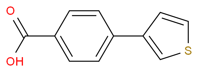4-(3-Thienyl)benzoic acid_Molecular_structure_CAS_)