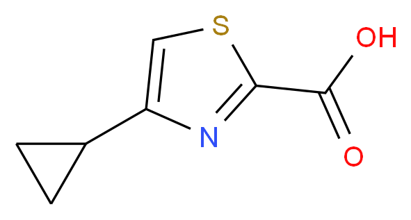 4-Cyclopropyl-1,3-thiazole-2-carboxylic acid_Molecular_structure_CAS_1083274-67-2)