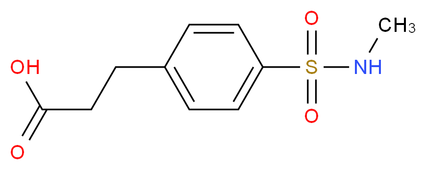 3-{4-[(methylamino)sulfonyl]phenyl}propanoic acid_Molecular_structure_CAS_842975-38-6)