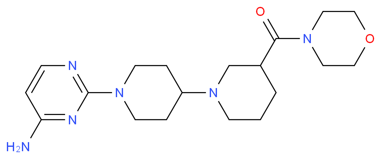 2-[3-(morpholin-4-ylcarbonyl)-1,4'-bipiperidin-1'-yl]pyrimidin-4-amine_Molecular_structure_CAS_)