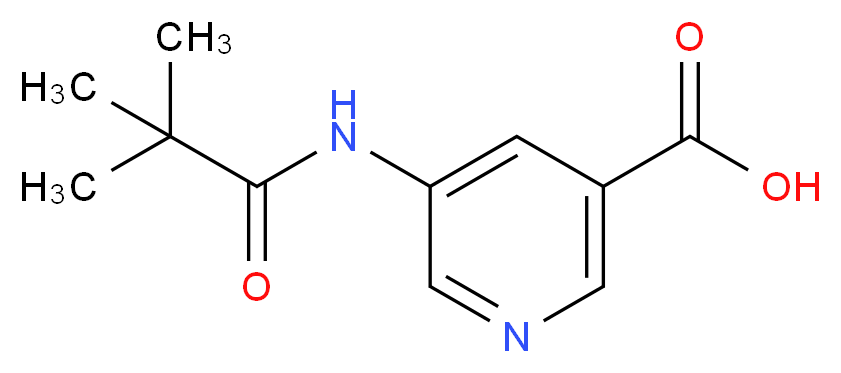 5-(2,2-Dimethyl-propionylamino)-nicotinic acid_Molecular_structure_CAS_879326-77-9)