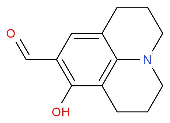 2,3,6,7-Tetrahydro-8-hydroxy-1H,5H-benzo[ij]quinolizine-9-carboxaldehyde_Molecular_structure_CAS_63149-33-7)
