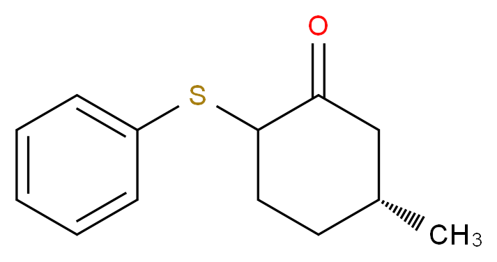 (5R)-5-Methyl-2-(phenylthio)cyclohexanone (Mixture of Diastereomers)_Molecular_structure_CAS_101693-93-0)