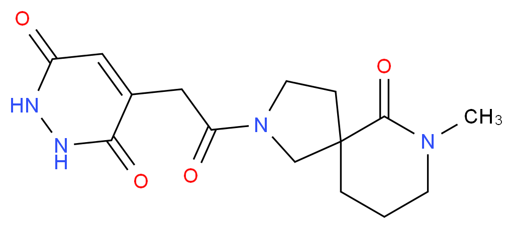 4-[2-(7-methyl-6-oxo-2,7-diazaspiro[4.5]dec-2-yl)-2-oxoethyl]-1,2-dihydro-3,6-pyridazinedione_Molecular_structure_CAS_)