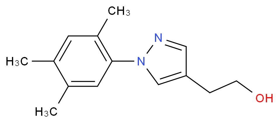 2-[1-(2,4,5-trimethylphenyl)-1H-pyrazol-4-yl]ethanol_Molecular_structure_CAS_)