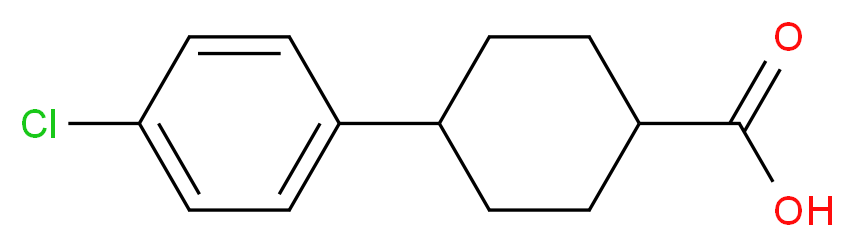 trans-4-(4-Chlorophenyl)cyclohexane-1-carboxylic acid_Molecular_structure_CAS_49708-81-8)