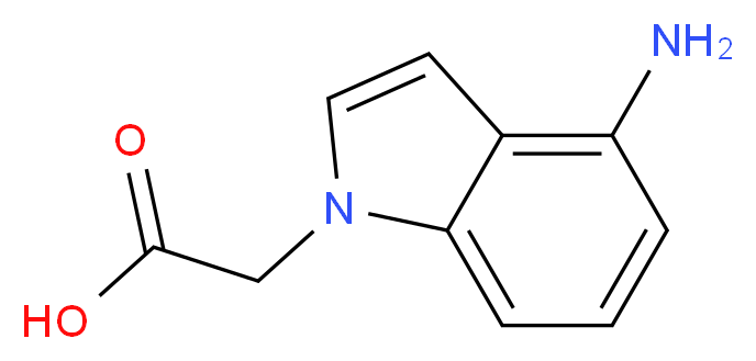 2-(4-amino-1H-indol-1-yl)acetic acid_Molecular_structure_CAS_)