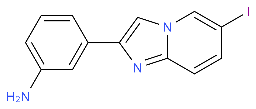 3-(6-Iodoimidazo[1,2-a]pyridin-2-yl)aniline_Molecular_structure_CAS_866018-05-5)