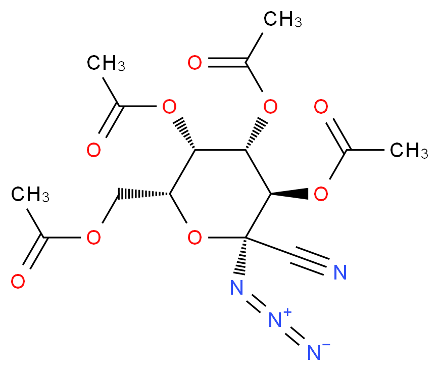 2,3,4,6-Tetra-O-acetyl-1-azido-1-deoxy-α-D-galactopyranosyl cyanide_Molecular_structure_CAS_168567-90-6)