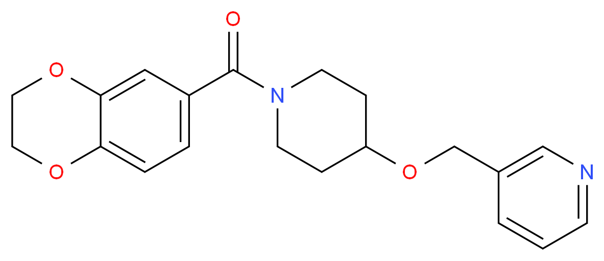 3-({[1-(2,3-dihydro-1,4-benzodioxin-6-ylcarbonyl)-4-piperidinyl]oxy}methyl)pyridine_Molecular_structure_CAS_)