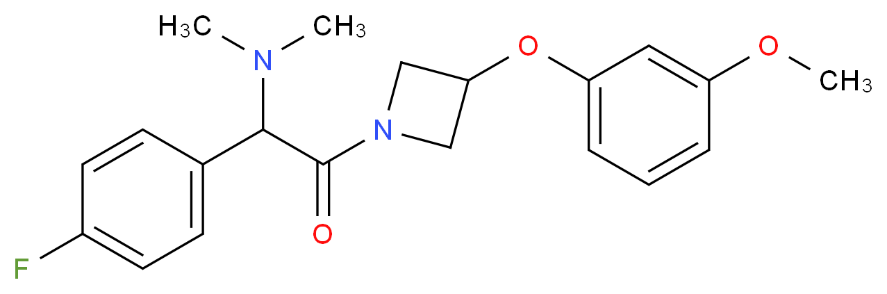 1-(4-fluorophenyl)-2-[3-(3-methoxyphenoxy)-1-azetidinyl]-N,N-dimethyl-2-oxoethanamine_Molecular_structure_CAS_)