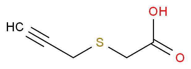 (prop-2-ynylthio)acetic acid_Molecular_structure_CAS_)