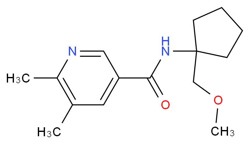 N-[1-(methoxymethyl)cyclopentyl]-5,6-dimethylnicotinamide_Molecular_structure_CAS_)