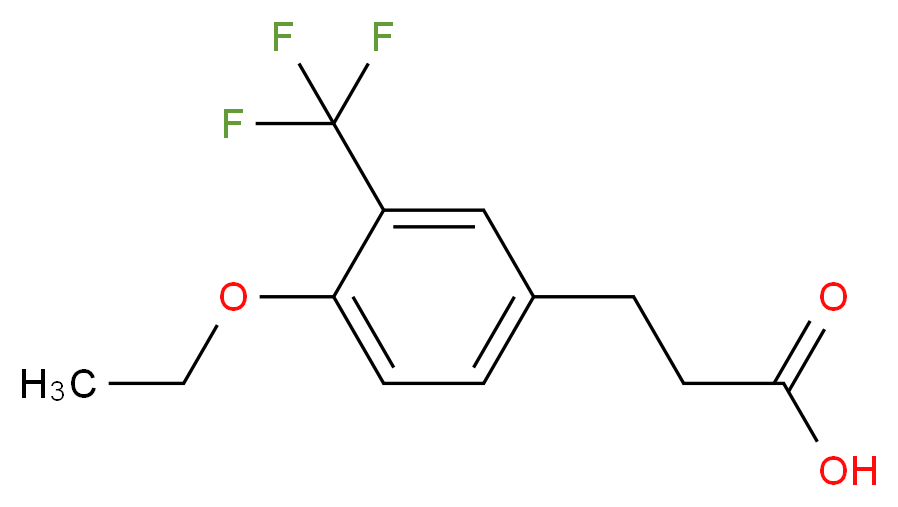 3-[4-Ethoxy-3-(trifluoromethyl)phenyl]propionic acid_Molecular_structure_CAS_)