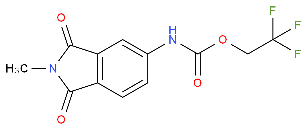 2,2,2-trifluoroethyl 2-methyl-1,3-dioxo-2,3-dihydro-1H-isoindol-5-ylcarbamate_Molecular_structure_CAS_)