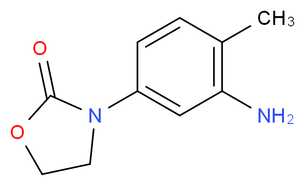 3-(3-amino-4-methylphenyl)-1,3-oxazolidin-2-one_Molecular_structure_CAS_)