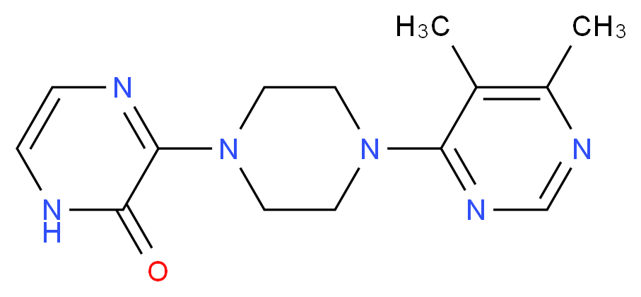3-[4-(5,6-dimethylpyrimidin-4-yl)piperazin-1-yl]pyrazin-2(1H)-one_Molecular_structure_CAS_)