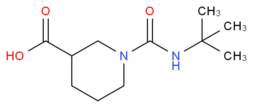 1-[(tert-butylamino)carbonyl]piperidine-3-carboxylic acid_Molecular_structure_CAS_)