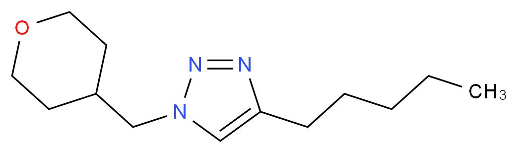 4-pentyl-1-(tetrahydro-2H-pyran-4-ylmethyl)-1H-1,2,3-triazole_Molecular_structure_CAS_)