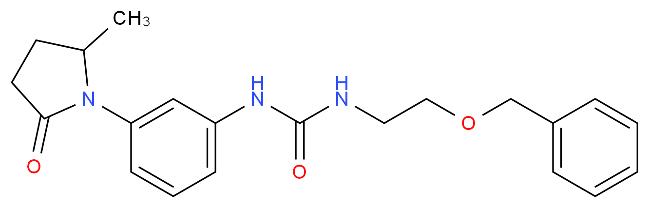 N-[2-(benzyloxy)ethyl]-N'-[3-(2-methyl-5-oxopyrrolidin-1-yl)phenyl]urea_Molecular_structure_CAS_)