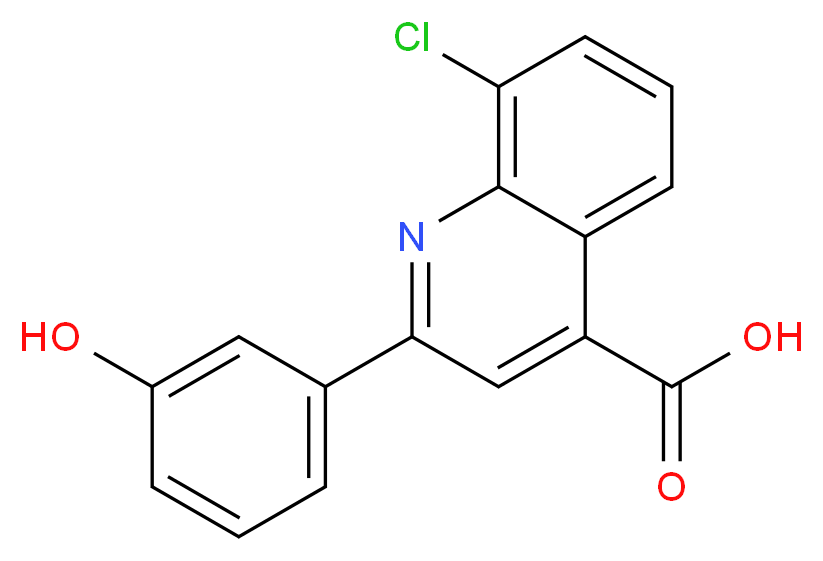 8-Chloro-2-(3-hydroxyphenyl)quinoline-4-carboxylic acid_Molecular_structure_CAS_669739-31-5)