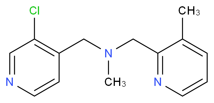 1-(3-chloropyridin-4-yl)-N-methyl-N-[(3-methylpyridin-2-yl)methyl]methanamine_Molecular_structure_CAS_)