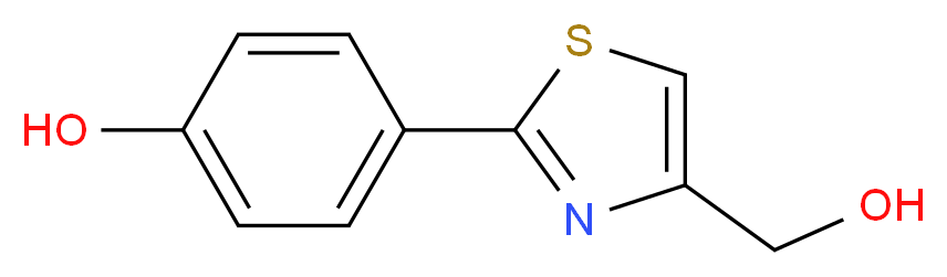4-(4-HYDROXYMETHYL-THIAZOL-2-YL)-PHENOL_Molecular_structure_CAS_885279-83-4)