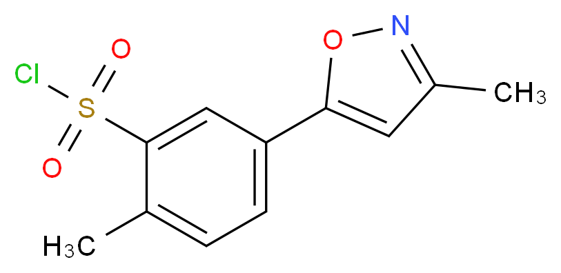 2-methyl-5-(3-methyl-5-isoxazolyl)benzenesulfonyl chloride_Molecular_structure_CAS_)