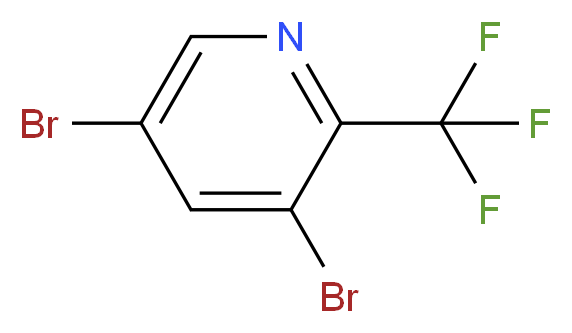 3,5-Dibromo-2-(trifluoromethyl)pyridine_Molecular_structure_CAS_)