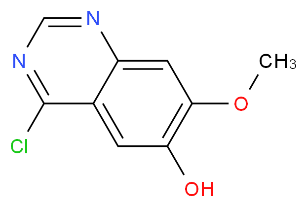 4-Chloro-6-hydroxy-7-methoxyquinazoline_Molecular_structure_CAS_574745-97-4)