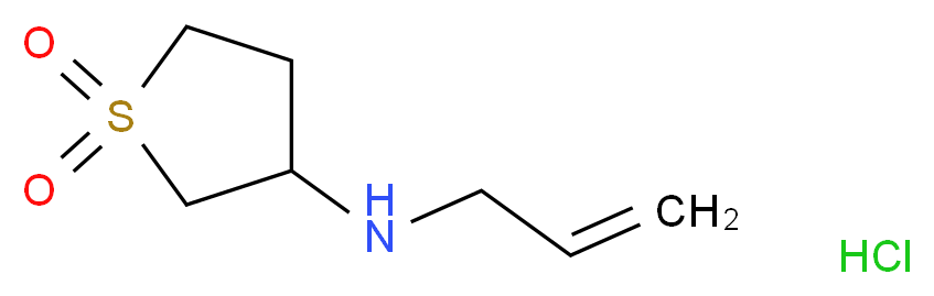 Allyl-(1,1-dioxo-tetrahydro-1lambda*6*-thiophen-3-yl)-amine hydrochloride_Molecular_structure_CAS_5553-32-2)