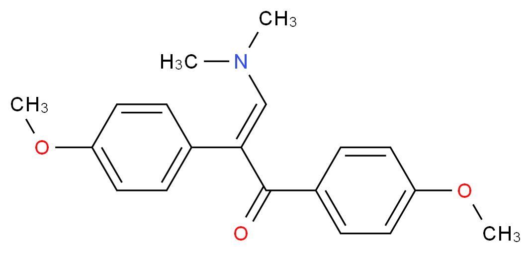 3-(Dimethylamino)-1,2-bis(4-methoxyphenyl)-2-propen-1-one_Molecular_structure_CAS_66521-59-3)