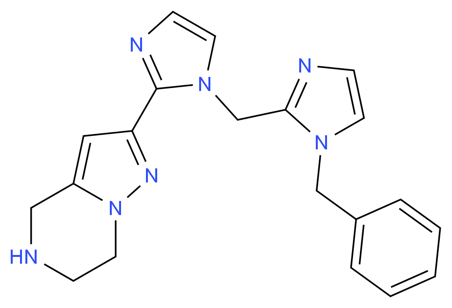 2-{1-[(1-benzyl-1H-imidazol-2-yl)methyl]-1H-imidazol-2-yl}-4,5,6,7-tetrahydropyrazolo[1,5-a]pyrazine_Molecular_structure_CAS_)