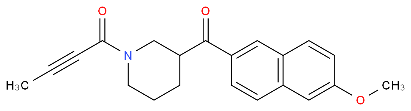 [1-(2-butynoyl)-3-piperidinyl](6-methoxy-2-naphthyl)methanone_Molecular_structure_CAS_)