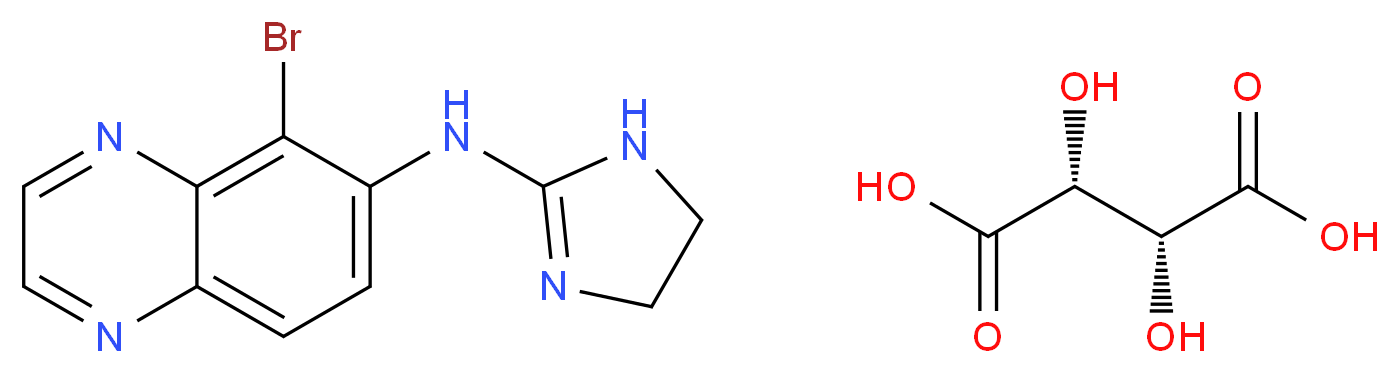 Brimonidine L-Tartrate_Molecular_structure_CAS_70359-46-5)