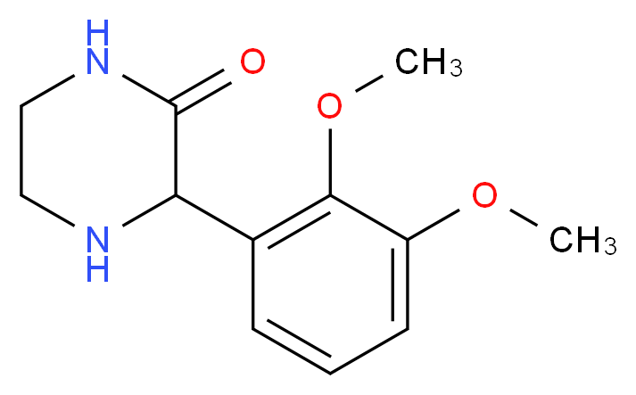 3-(2,3-DIMETHOXY-PHENYL)-PIPERAZIN-2-ONE_Molecular_structure_CAS_)