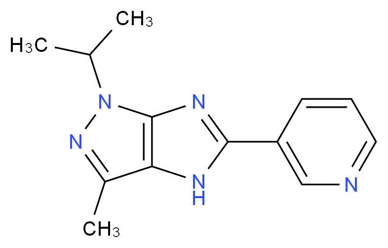 1-isopropyl-3-methyl-5-(3-pyridinyl)-1,4-dihydroimidazo[4,5-c]pyrazole_Molecular_structure_CAS_)